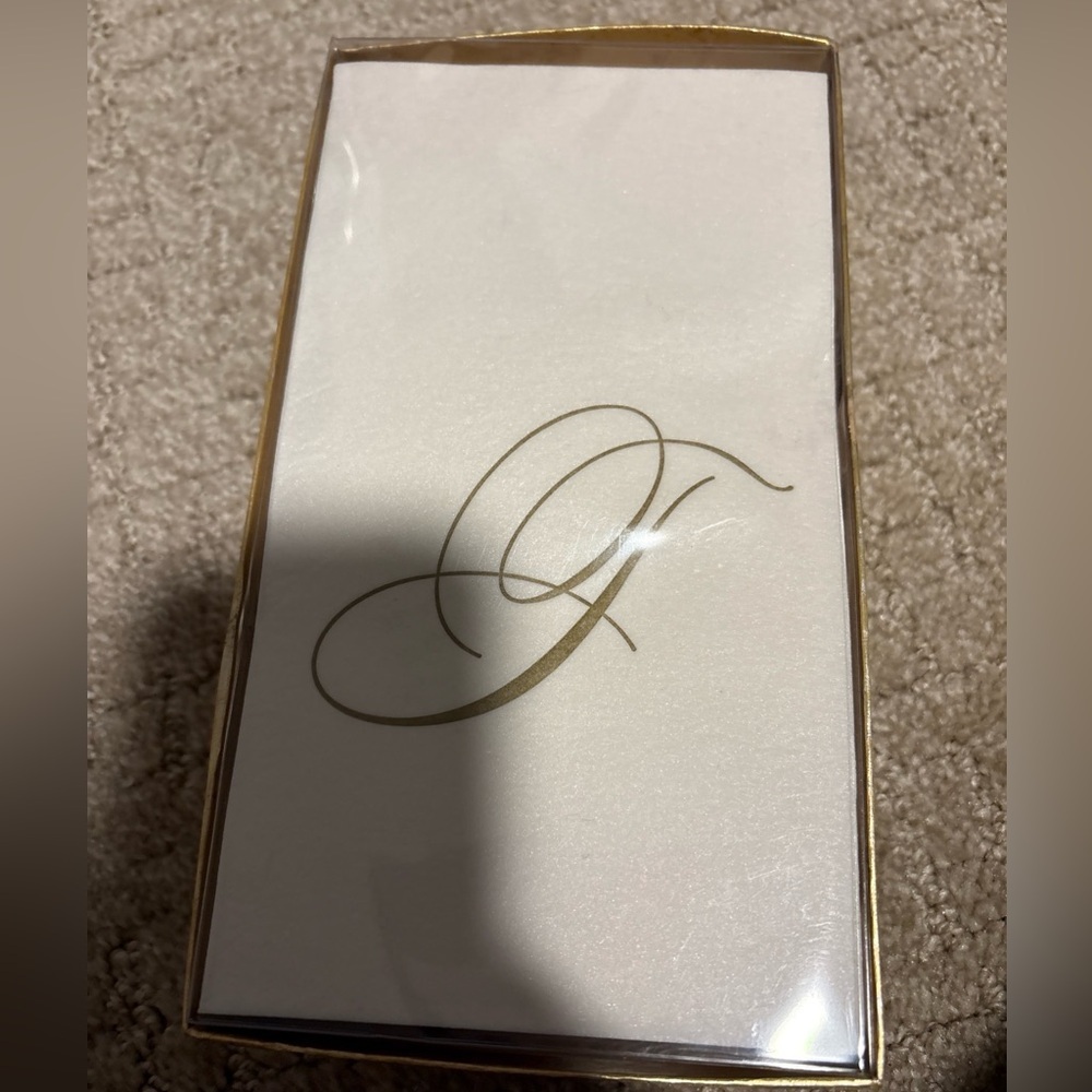 Caspari Napkins Airlaid Guest Signature 24” 24 Each Letter T
